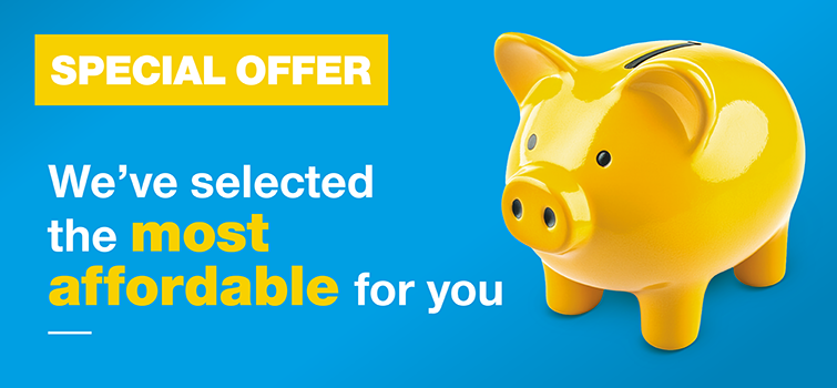 Tens of products at special prices!