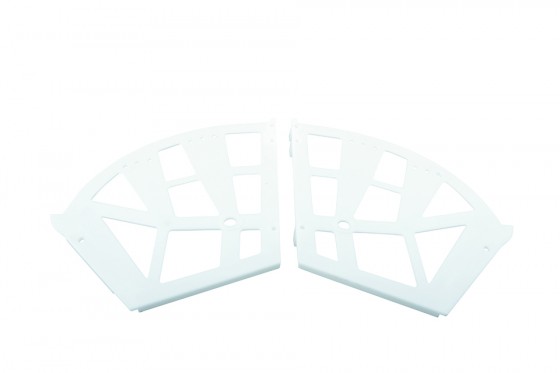 3-row hinged shoe rack, white plastic