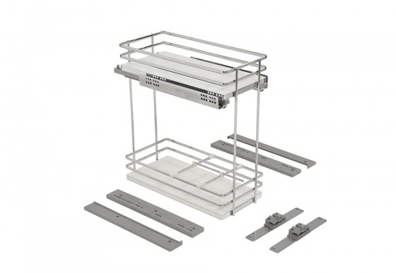 VIBO Galaxy double basket lower 400mm white P/L
