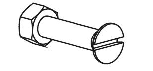 TERNO connecting fittings M6x30 (nut + screw)