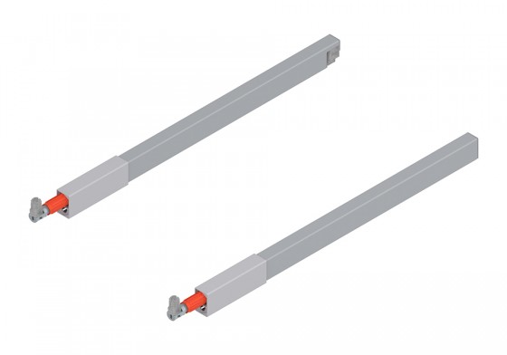BLUM  ZRG.387RS longitudinal railing Antaro 450 gray R+L