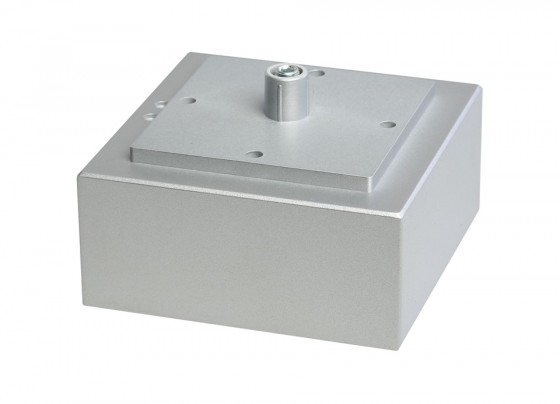 Furniture leg 704R height 50mm gray RAL9006