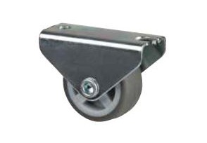 StrongCastors Castor 30 mm, grey, fixed, softened tread