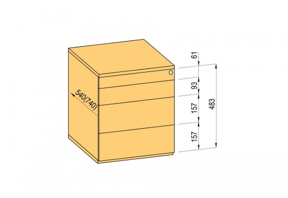 K-BBP container TipAer set 540mm type 1/ver. 9