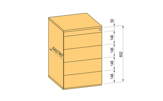 K-BBP container TipAer complete 540mm type 9/ver. 11
