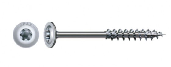 SPAX screw 8x360/80 disc head TXS, W, 4C, partial thread