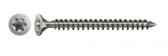 SPAX screw 10x260 countersunk head TXS, A4, C, steel