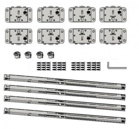 StrongLine Linio set 3 doors with damping 40kg