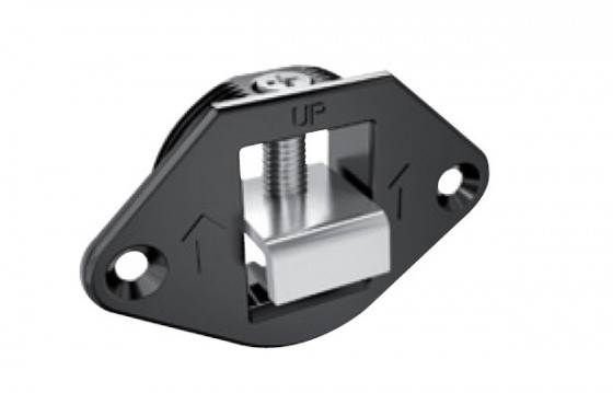 IF hinge fitting for boards for hanging on a profile