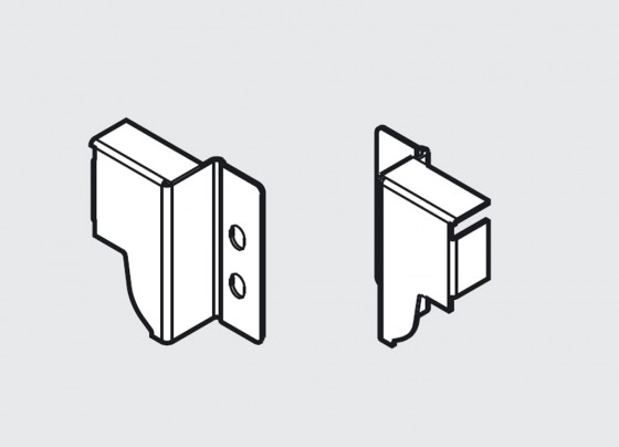 BLUM Z30M000S.04 back holder "M" white R+L