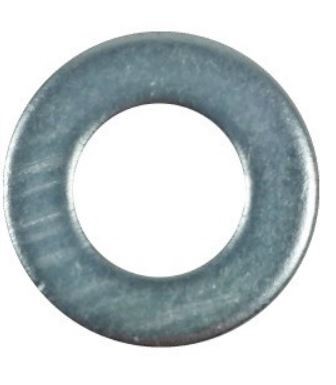 Precision washer M6 DIN 125 white zinc
