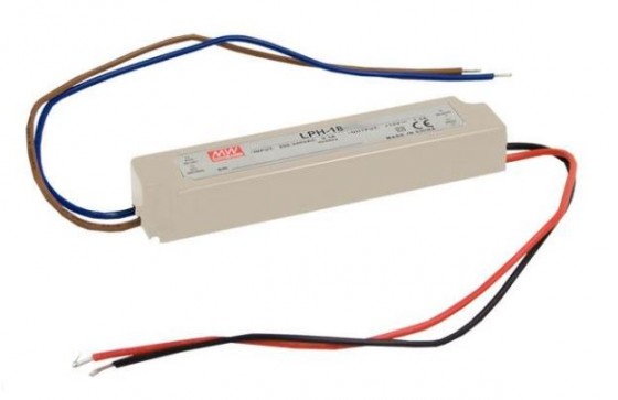 Power supply MEAN WELL LPH-18-24, 24V, 18W, IP67