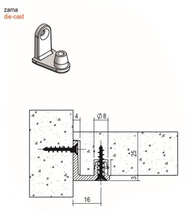 OMM-Shelf holder P.A360.15.07