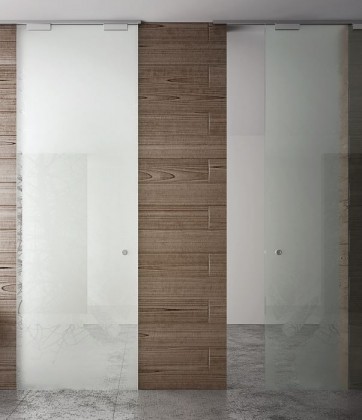 TERNO Vetro 40 fitting set for glass doors 120kg with absorber
