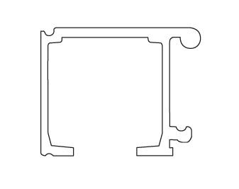 TERNO upper guide alu raw 3m 1700/G
