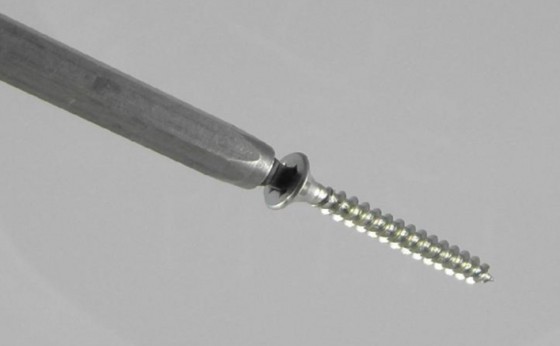 Screw Uniquadrex 4x35 countersunk head zinc white