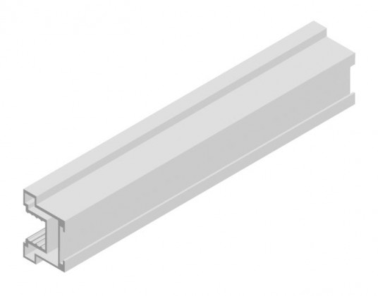 SEVROLL 03433 Polo  handle profile, 10 mm, 2.70 m, silver