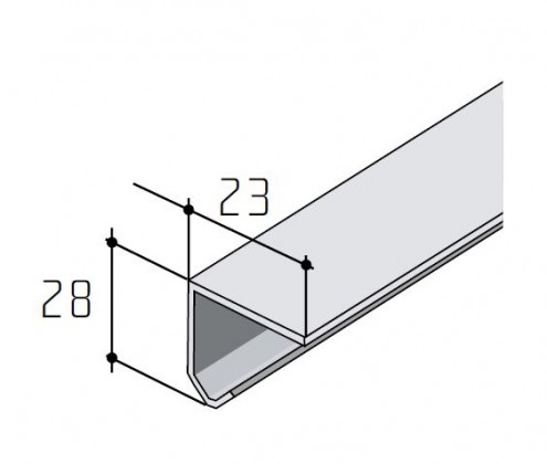 S-S20 / 30 profile single steel 2m