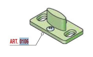 SISCO lower guide mandrel plastic art. 0106