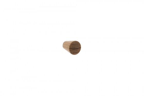 TULIP Knob Taper oak lacquered+screws