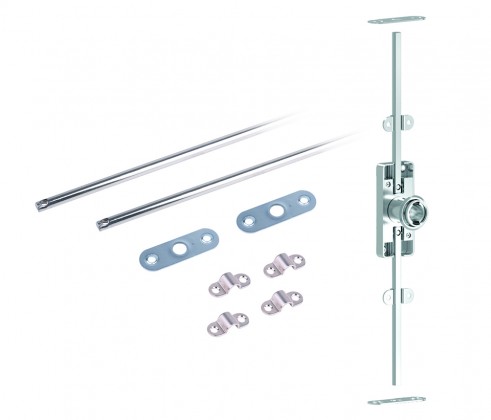 K-StrongLocks shooting bar lock for removable insert, with bars 1000mm, right