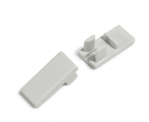 StrongLumio end parts for HI8 profile grey (pair)