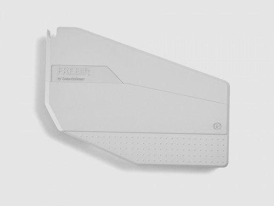 KES caps FREEslide white with Kesseböhmer eTouch logo KES caps FREEslide white with Kesseböhmer eTouch logo