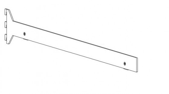 VERTIKO shlef holder dark brown 500mm