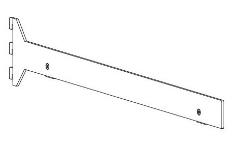 VERTIKO shlef holder dark brown  400mm