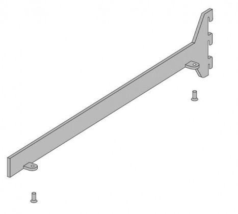 VERTIKO shlef holder left dark brown 500 bottom mounting
