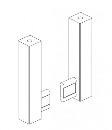 VERTIKO holder for wardrobe roddark brown