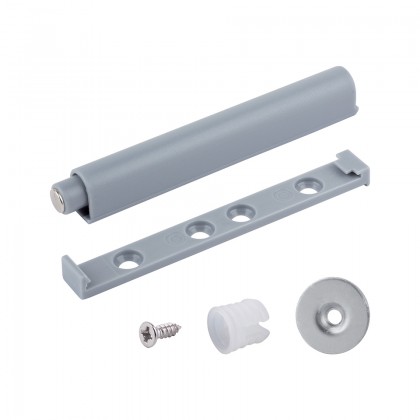 StrongHinges earless plunger. door opening with magnet and gray adapter