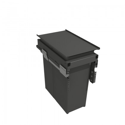 GOLLINUCCI Sorter 580 EVO, 300 mm, 1x40l, gray, incl. drawers and lid