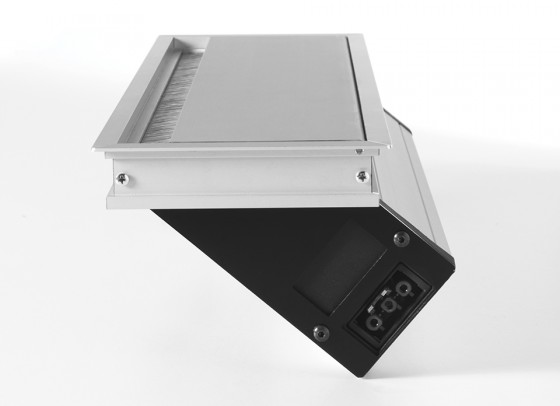 VersaFlap 2x230V, 2xUSB A 5V, 2xRJ45 - silver