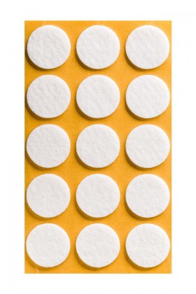 Felt pad 28/3mm white sheet (15 pcs)