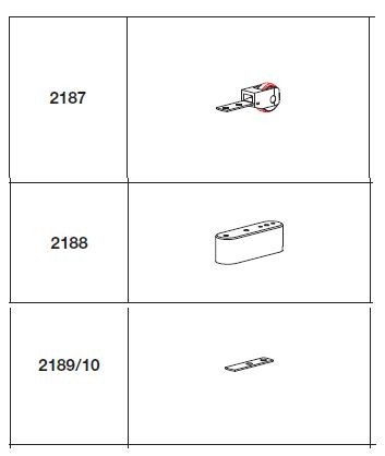 TERNO Magic set of lower carriages for the older version of the Magic fittings