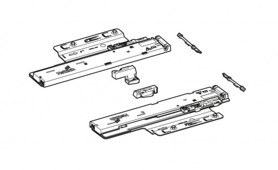 HETTICH 9257894 Quadro You mechanism P2Os 270-350mm/10kg
