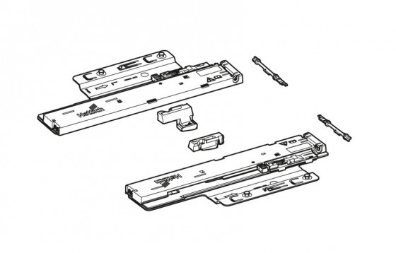 HETTICH 9257896 Quadro You mechanism P2Os 350-600mm/10-30kg