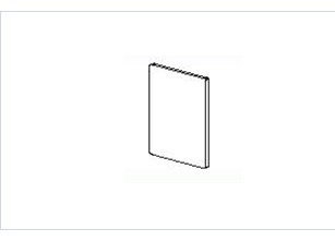 TERNO guide rail side cover art. 314/A (pair) silver