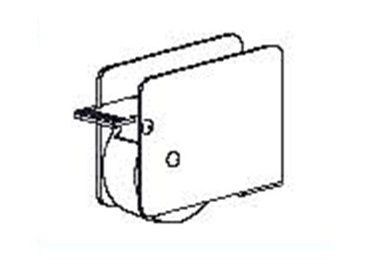 TERNO trolley with brake for laminate 25mm art. 305 gray right