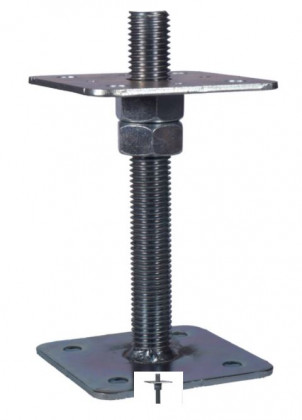 TK-pillar flange 110x110 - 200mm 2xM24 nut