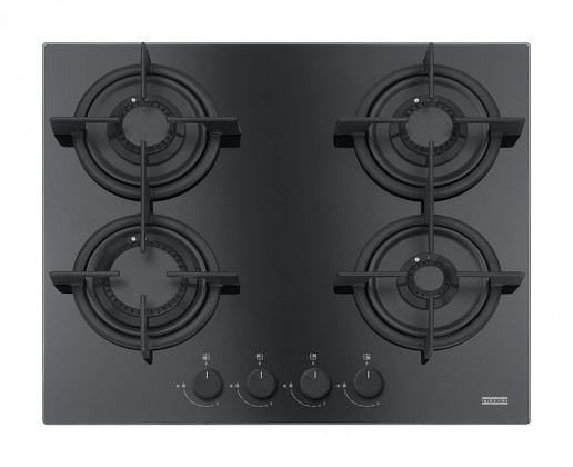 FRANKE Gas hob FHCR 604 4G HE BK C Black glass