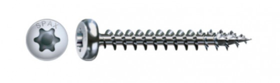 SPAX screw 6x80 semi-round head TXS,W,4C,