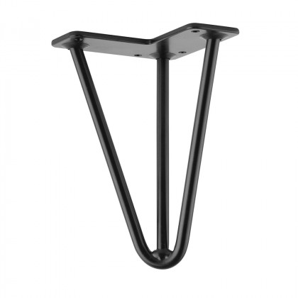 STRONG Furniture leg wired NNK 004 175mm, black matt