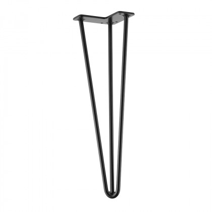 STRONG table leg wire 420mm, black matt