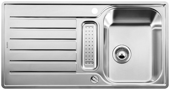 BLANCO 517281 Sink LANTOS 5 S-IF brushed stainless steel with eccentric