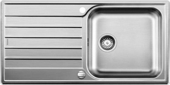 BLANCO 518519 Sink LIVIT XL 6 S brushed stainless steel with eccentric, 2 holes