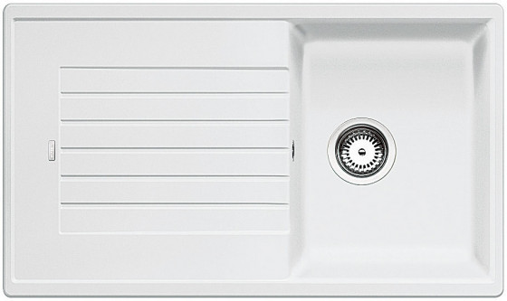 BLANCO 516740 Sink Zia 45 SL white without eccentric Silgranit PuraDur