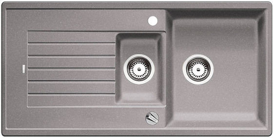 BLANCO 514733 Sink Zia 6 S aluminium with outflow remote contr. SilgranitPuraDur