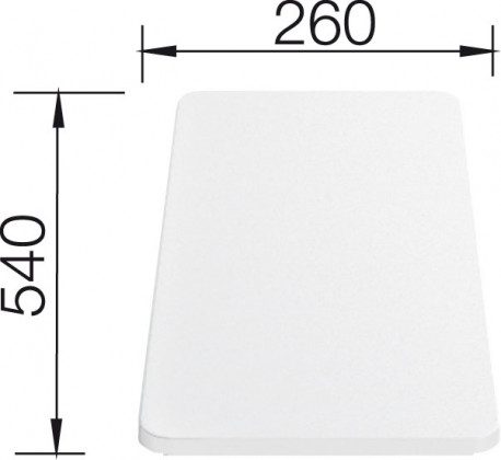 BLANCO 210521 Accessories cutting board plastic 540x260x20